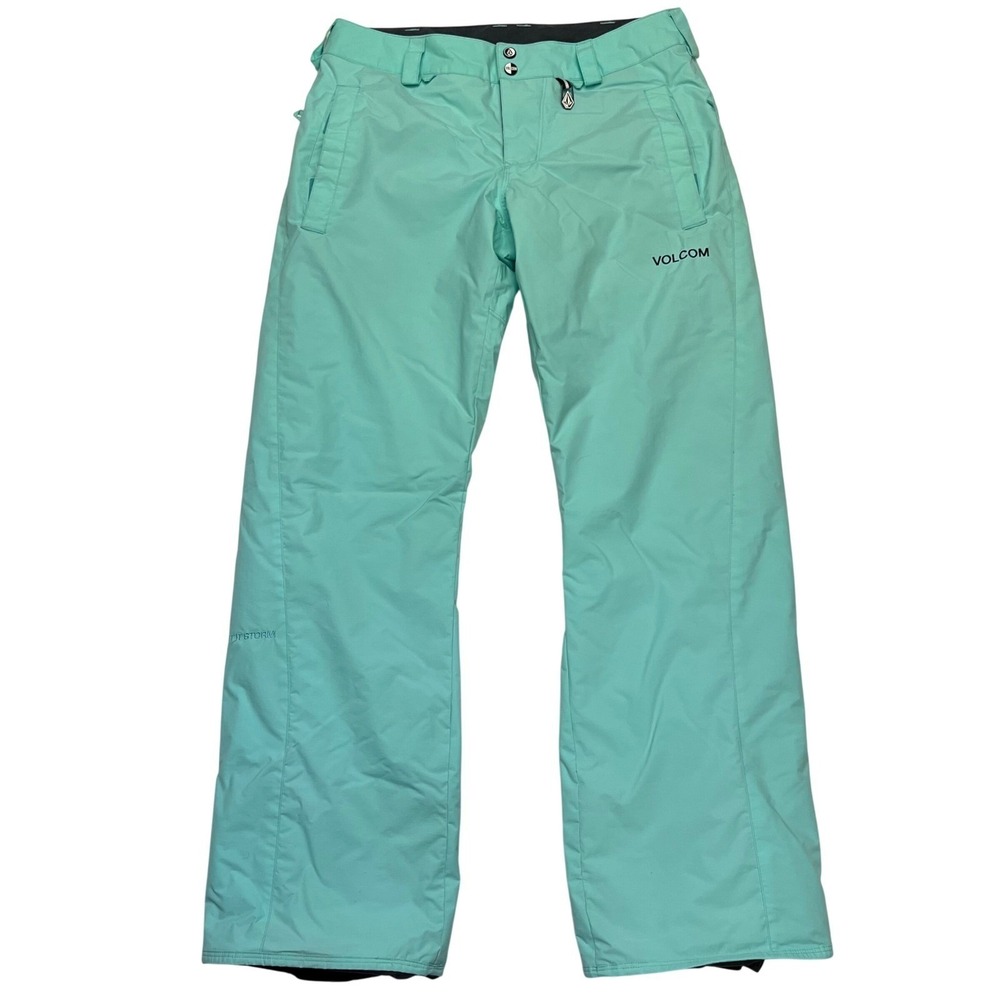 Volcom Boom Insulated Teal Waterproof Ski Snowboard Snow Pants Women's Size S/M